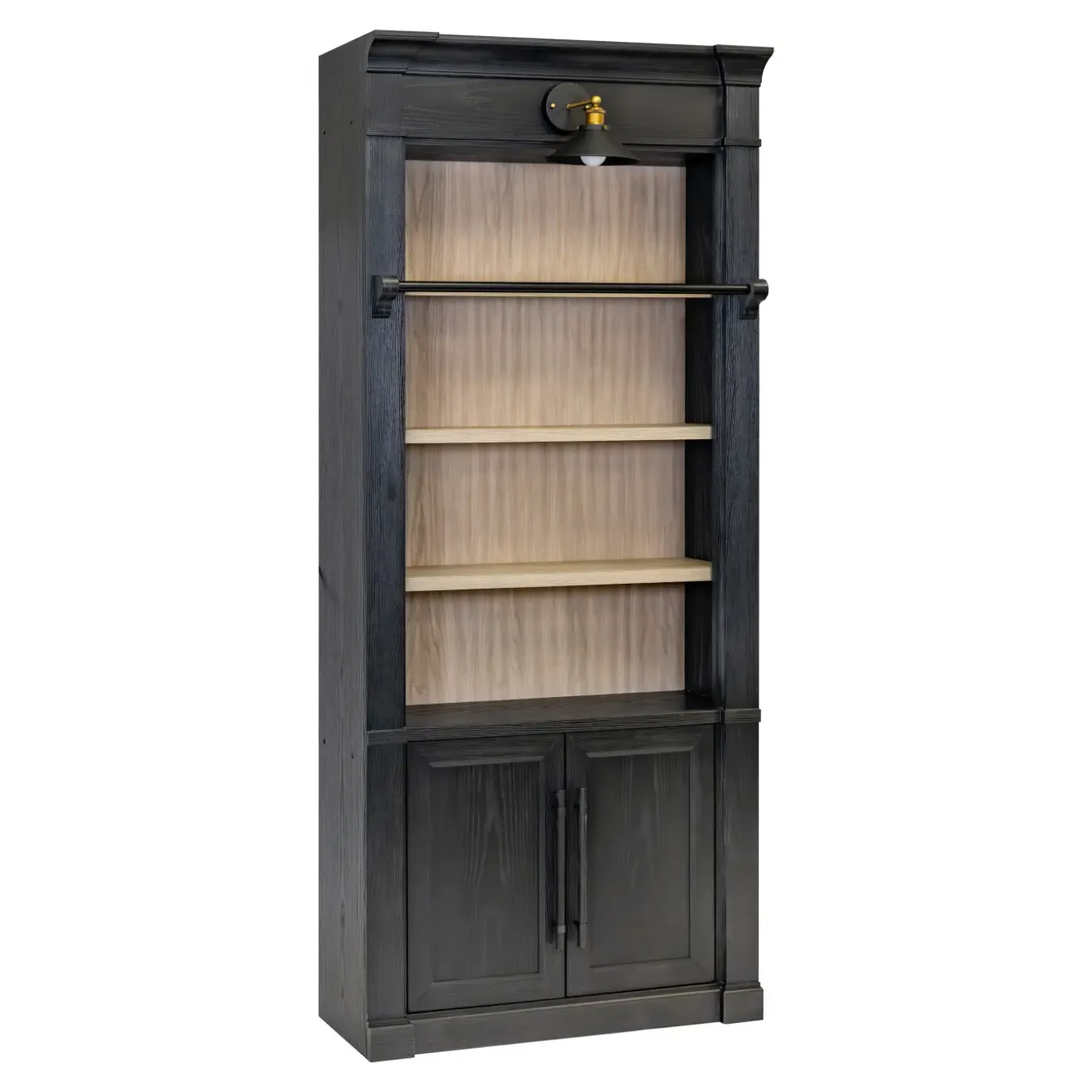 Abbot Place 94" Tall Bookcase Black