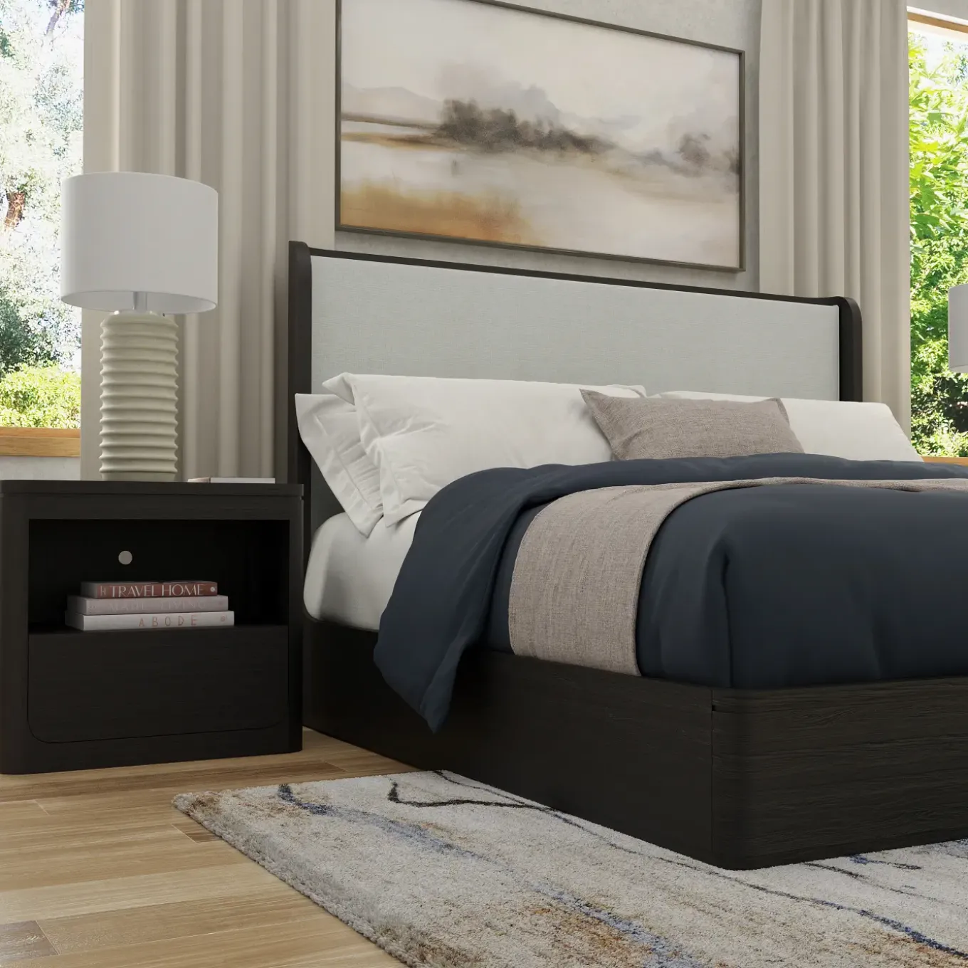 Aiden King Bed, Dresser, Mirror, Night Stand