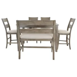 Alamo Counter Height Dining Set-Gray