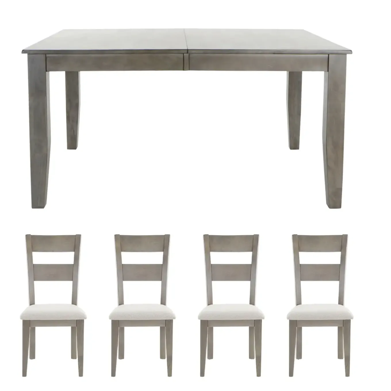 Alamo 5pc Dinette Set: Extendable Table, 4 Chairs
