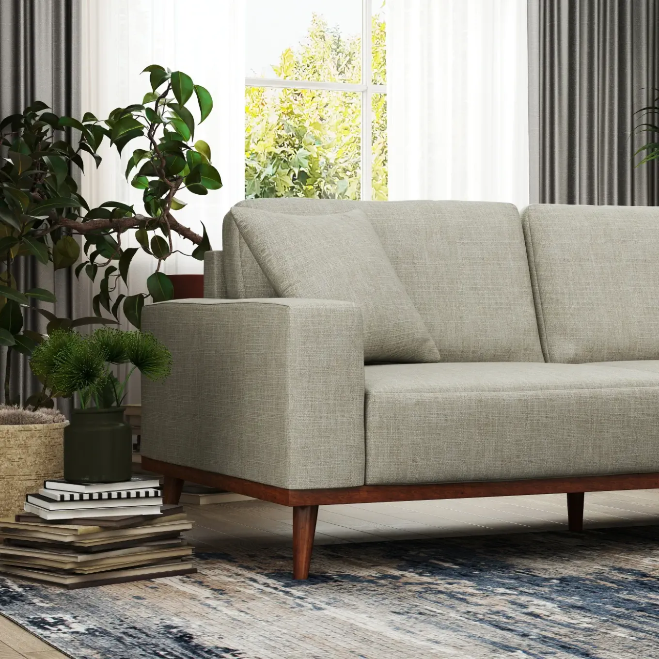 Ava Fabric Living Room Set
