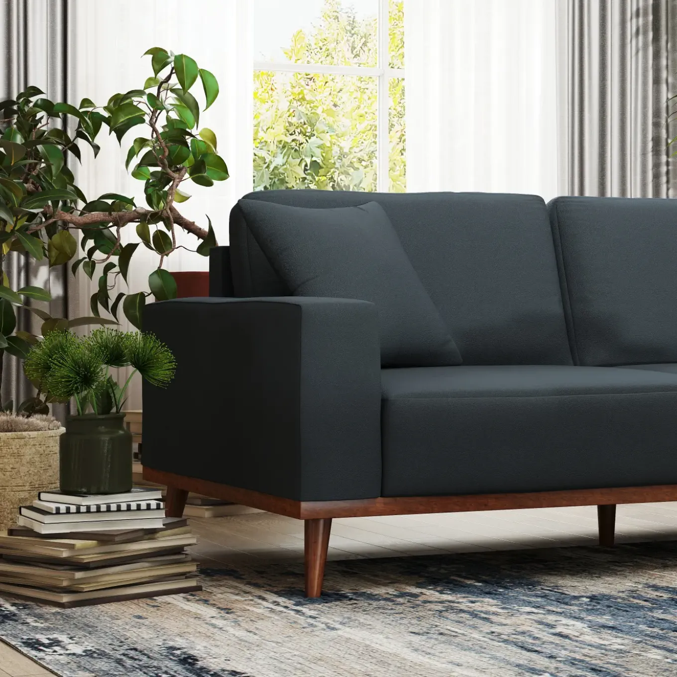 Ava Leather Living Room Set