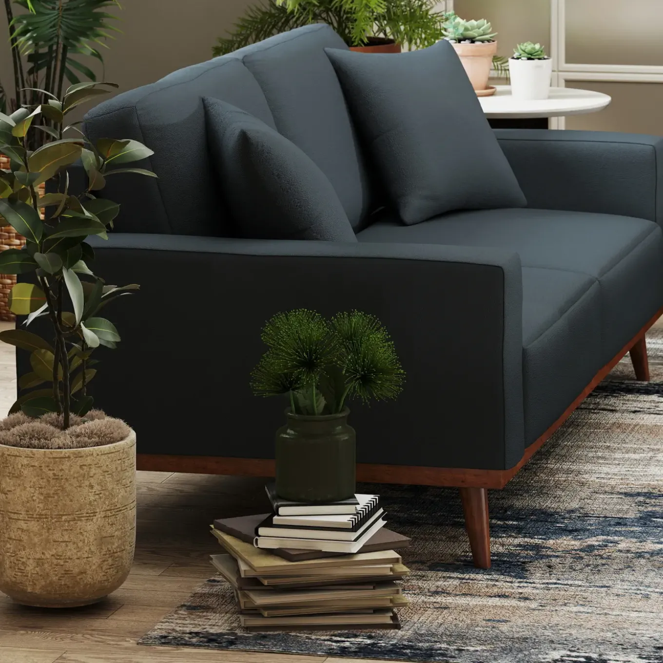 Ava Leather Living Room Set