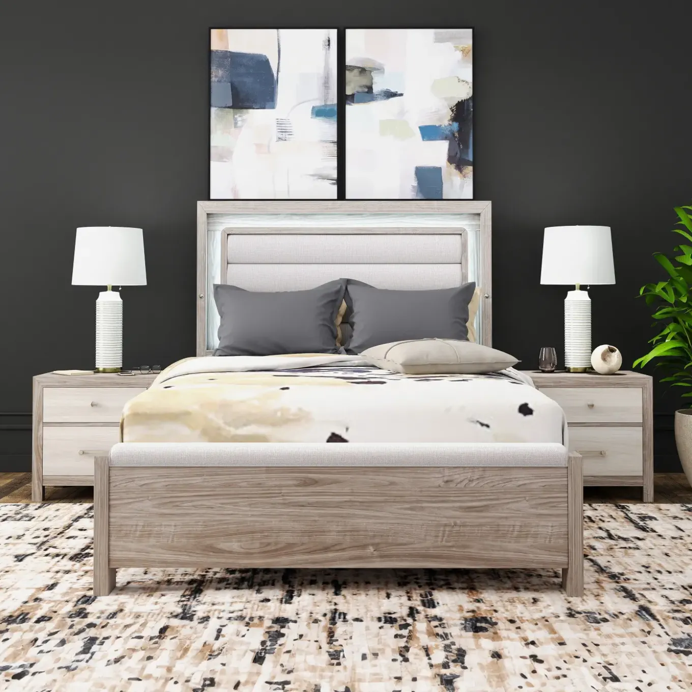 Avery Bed with LED Lighting