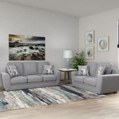 Barnes Stone Sofa and Loveseat