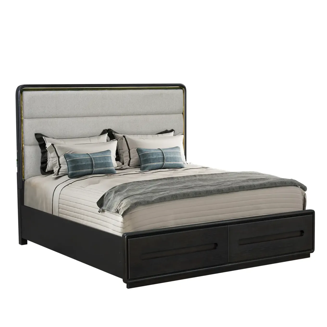 Becket Storage Bedroom Set-New! Queen Storage Bed, Dresser, Mirror, Nightstand