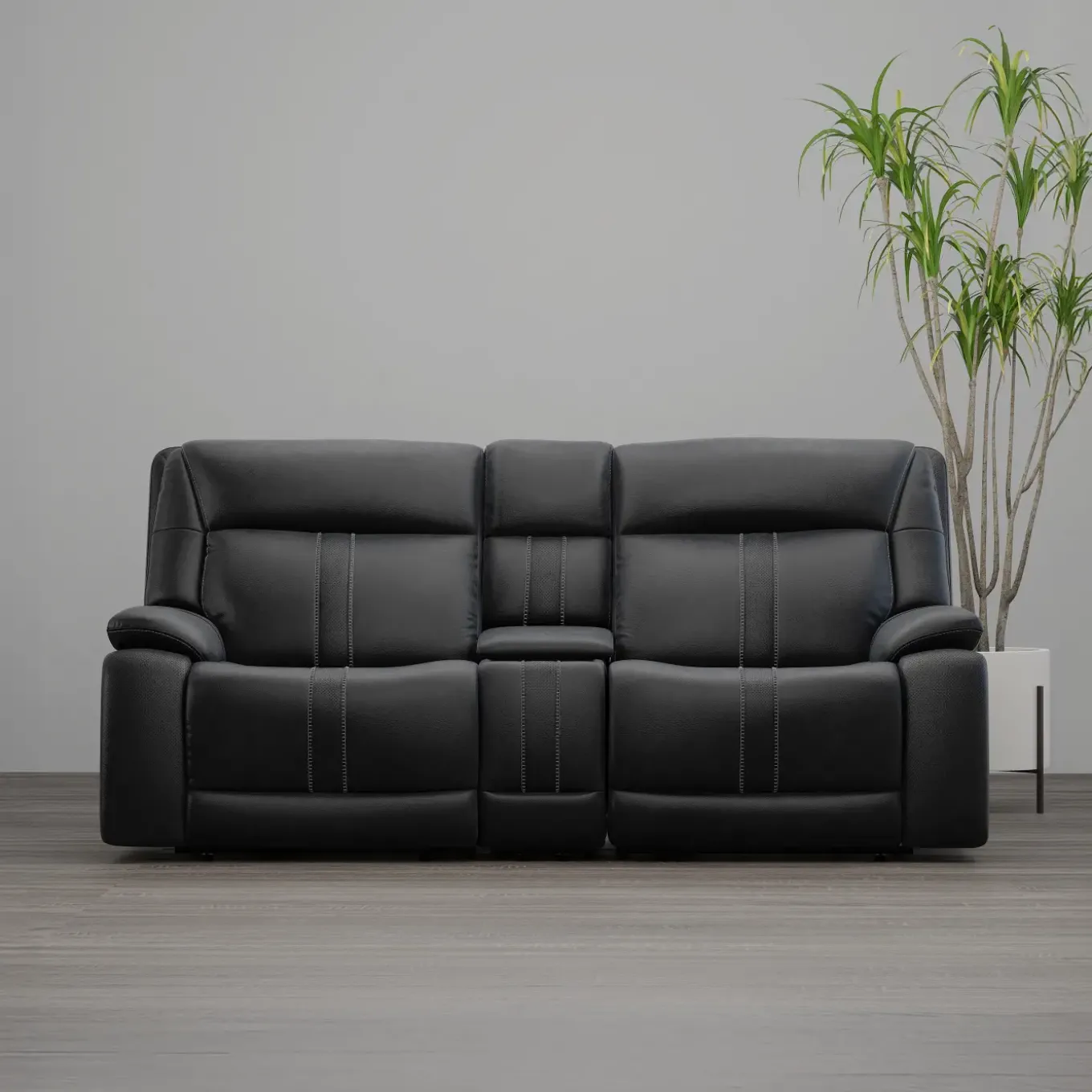Blockbuster 3pc Immersive Sound Power Loveseat w/heat and massage