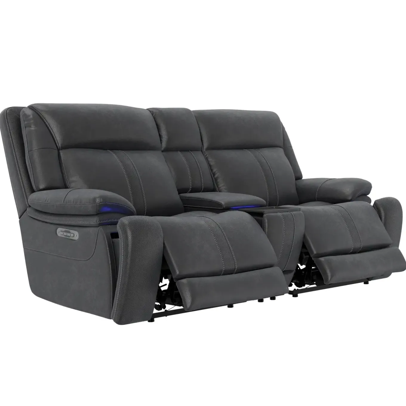 Blockbuster 3pc Immersive Sound Power Loveseat w/heat and massage
