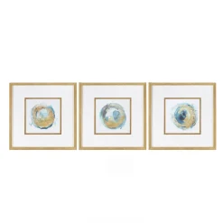 Blue Wild Wall Art Set of 3