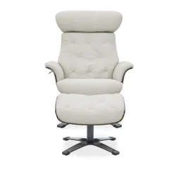 Bowden Swivel Recliner Chair & Swivel Ottoman