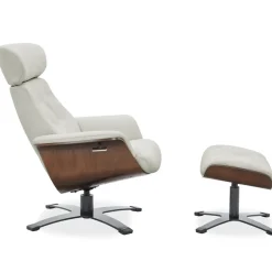 Bowden Swivel Recliner Chair & Swivel Ottoman