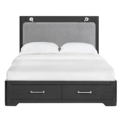 Bowery Queen Storage Bed, Dresser, Mirror, Nightstand