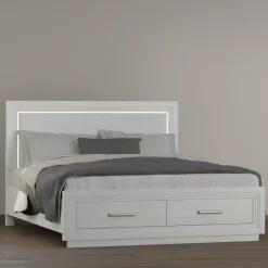 Burbank California King Storage Bed With LED Lights