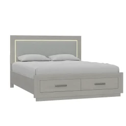 Burbank California King Storage Bed With LED Lights