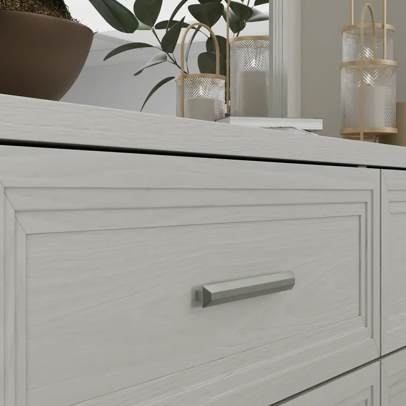 Burbank King Storage Bed, Dresser, Mirror, Nightstand