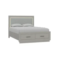 Burbank Queen Storage Bed With LED Lights