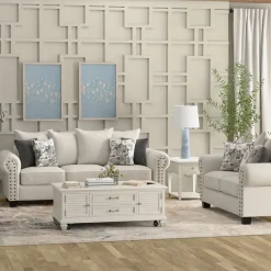 Camberly Living Room Cream Set