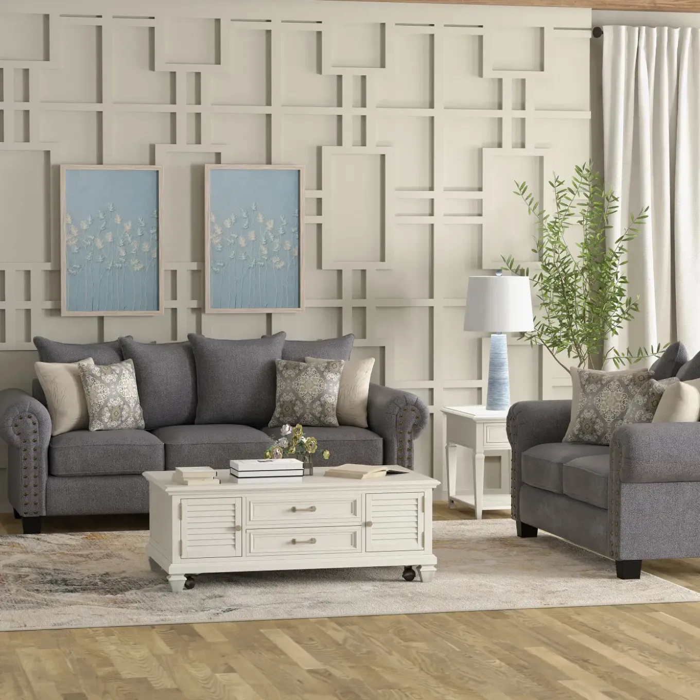 Camberly Living Room Gray Set