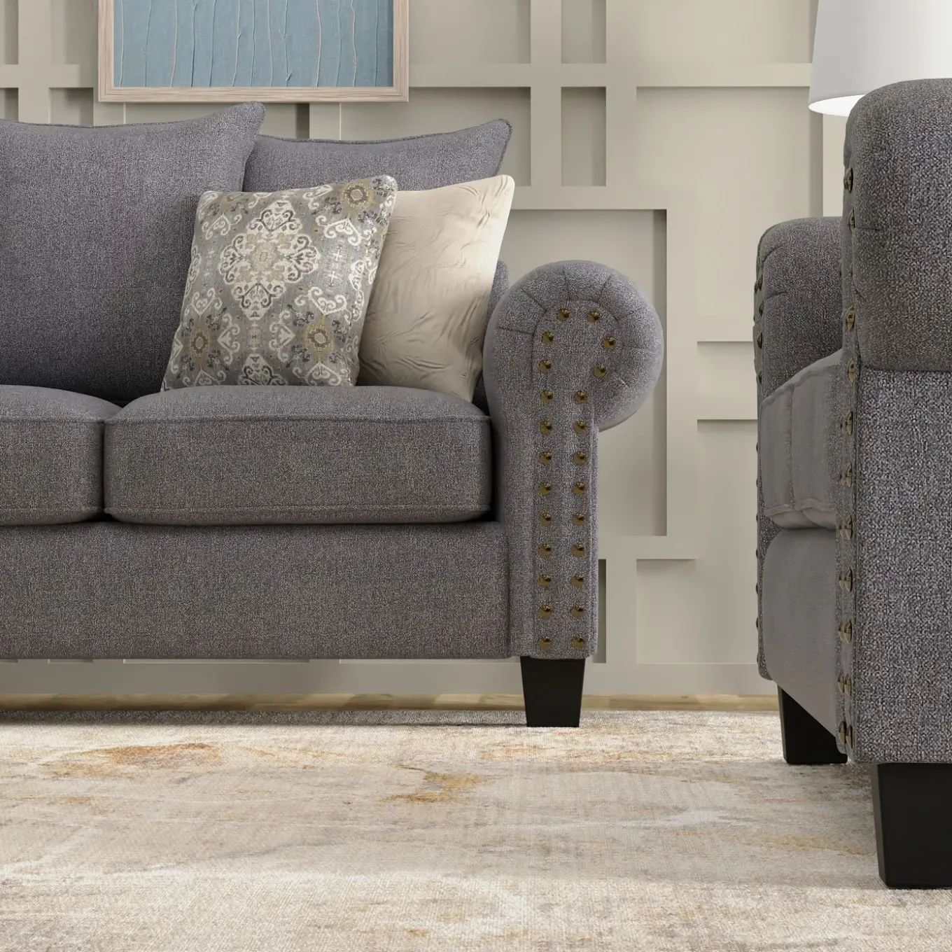 Camberly Living Room Gray Set