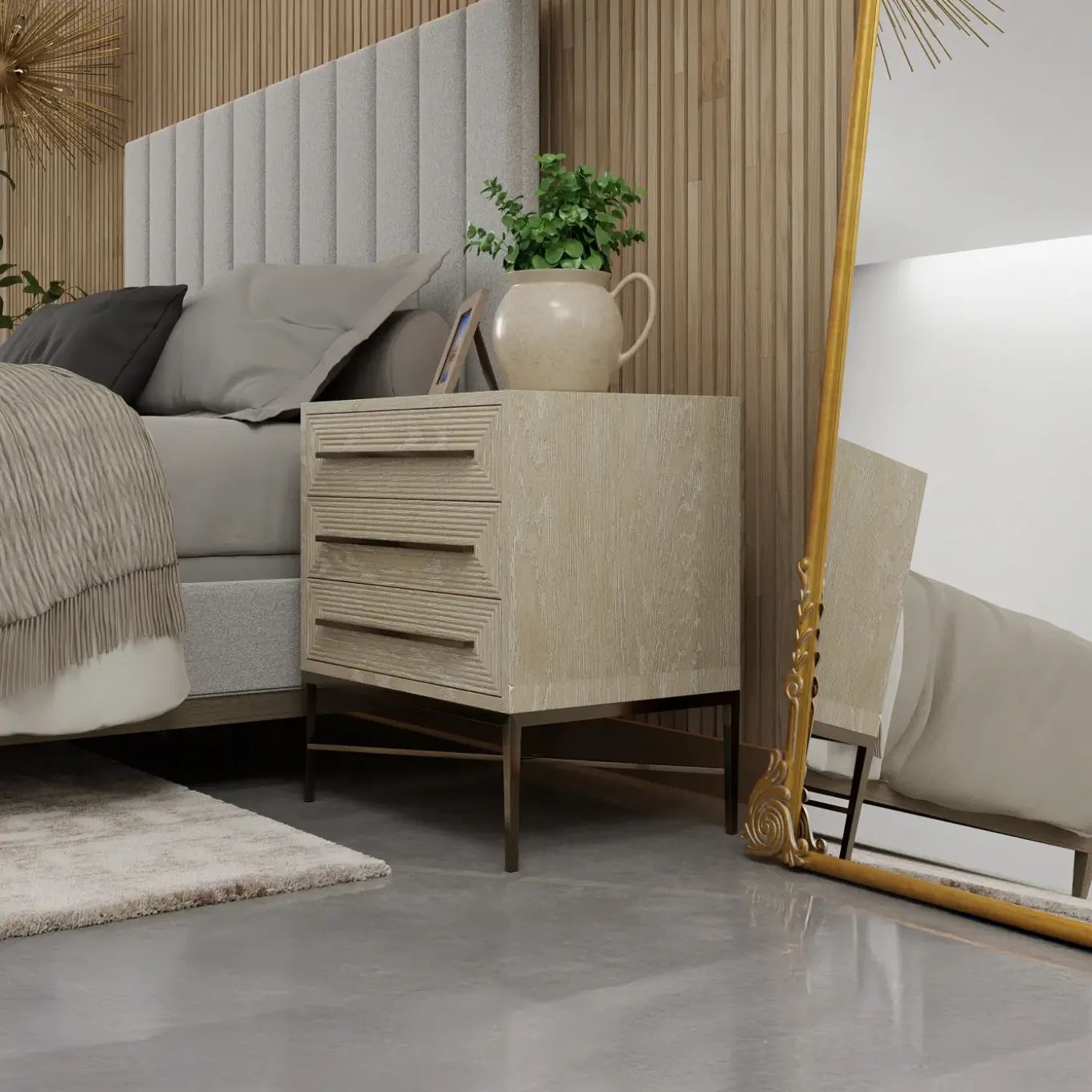 Cascade California King Cascade Upholstered Bed