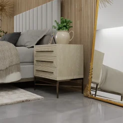 Cascade Channeled Upholstered Bed
