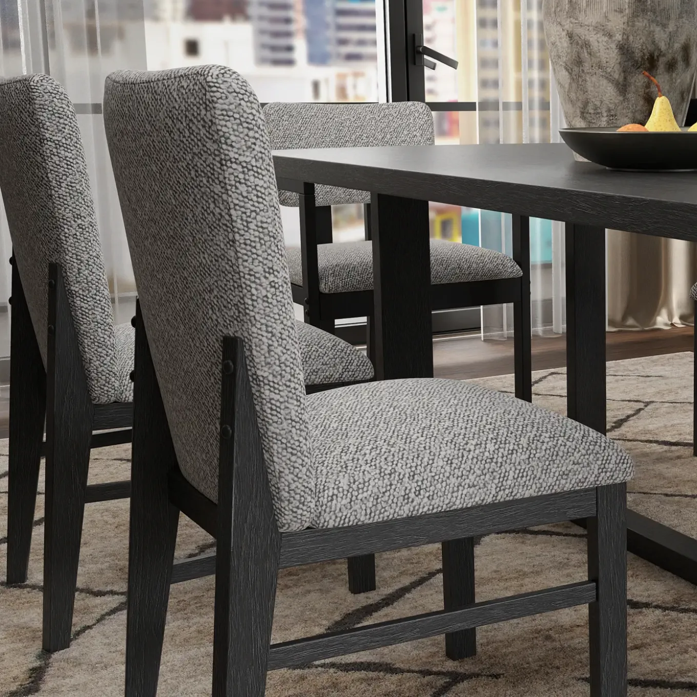 Cassidy Rectangular Dining Table, 4 Side Chairs, & 2 Arm Chairs
