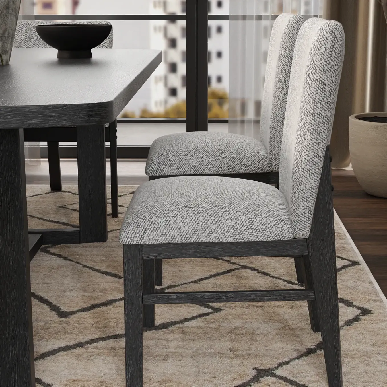 Cassidy Rectangular Dining Table, 4 Side Chairs, & 2 Arm Chairs