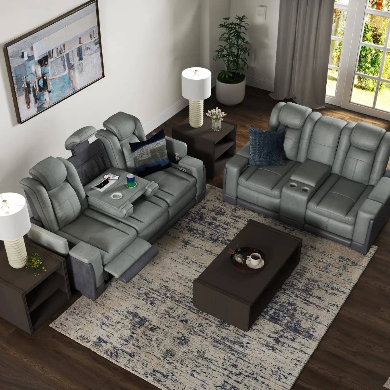 Cinema-New! Buy the Power Reclining Sofa, Get the Power Reclining Loveseat Free