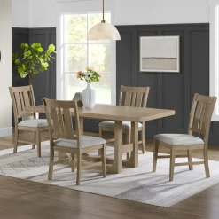 Clemson 5pc Dining Set: Table & 4 Side chairs