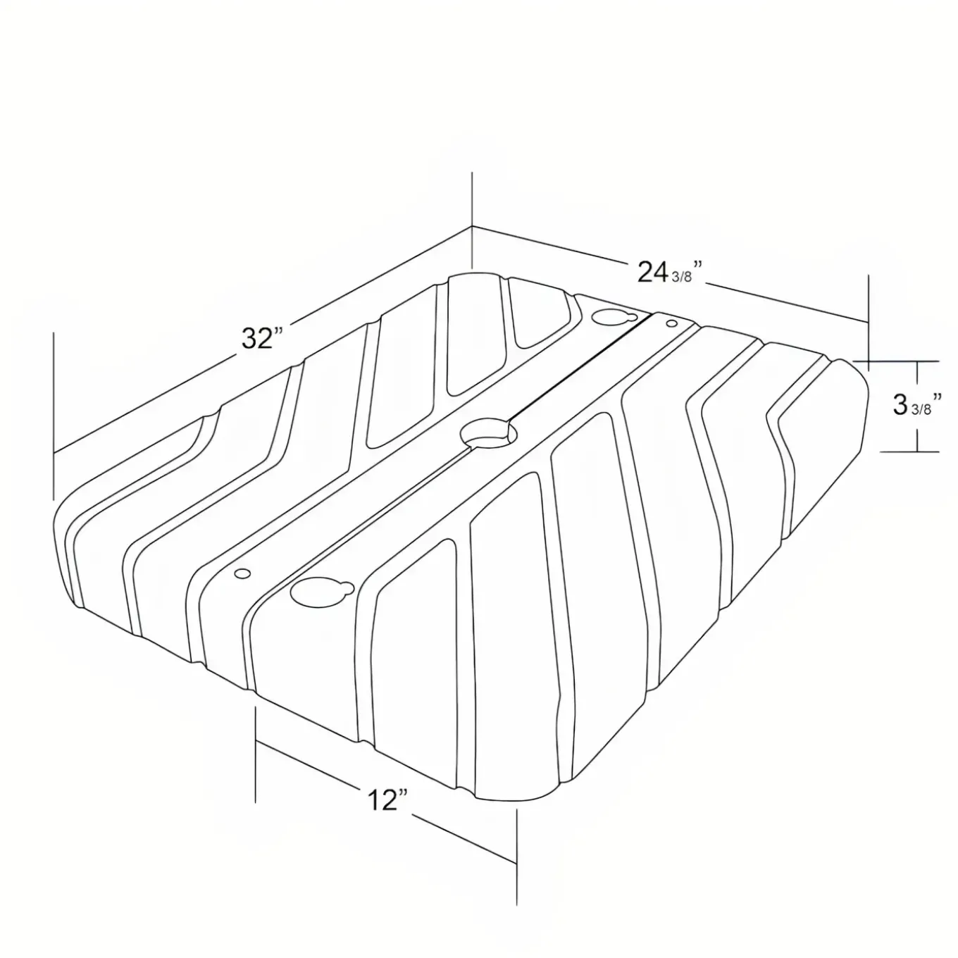 Coral Coast 2 Section Fillable Base