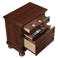 Cortland California King Sleigh Storage Bed, Dresser, Mirror, Nightstand