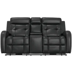 Cosmo Black Reclining Living Room Set