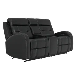 Cosmo Black Reclining Living Room Set