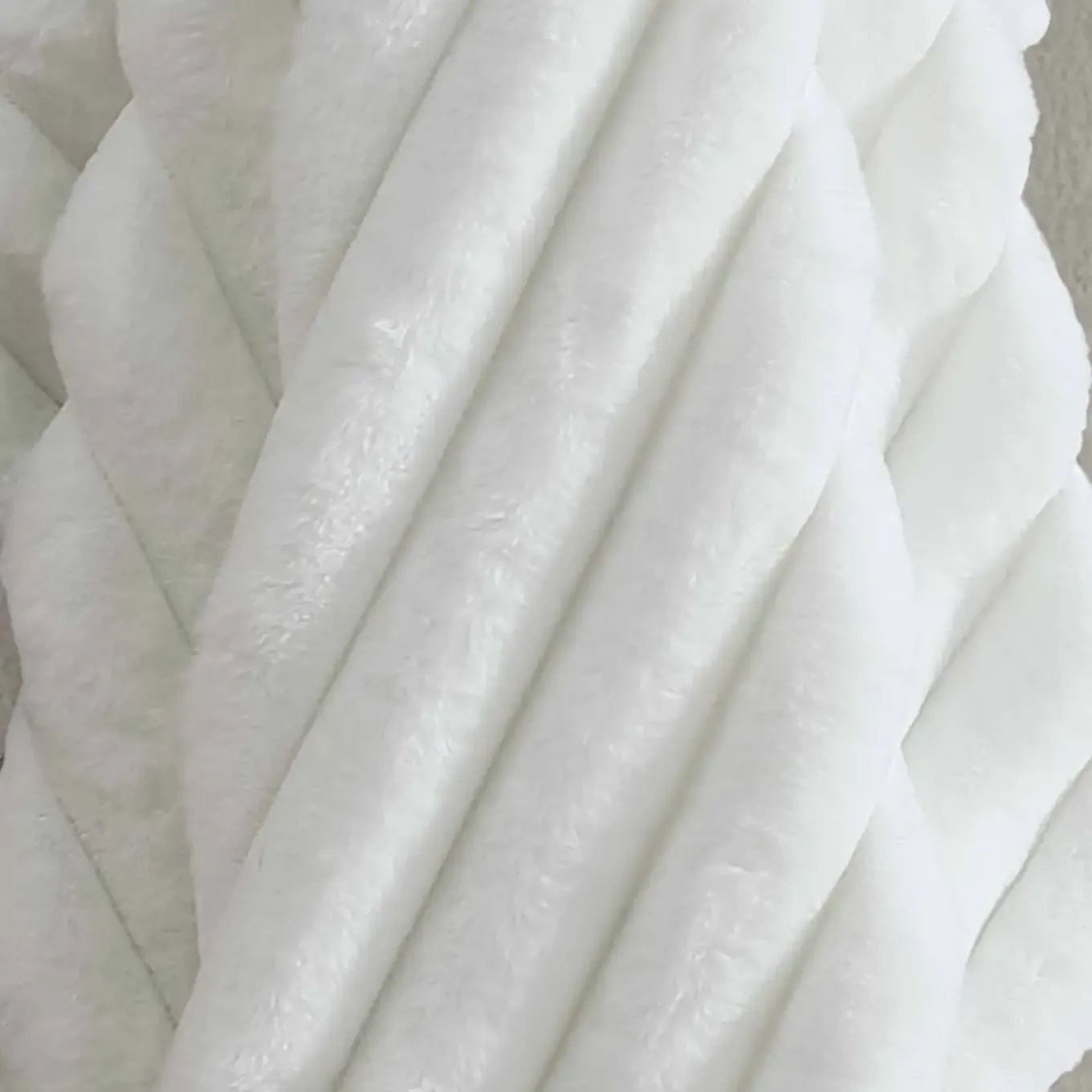 Cottontail White Throw Blanket