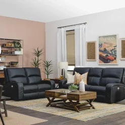 Dawson Reclining Living Room Black