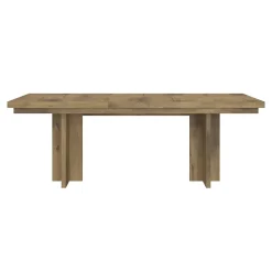 Durian Extendable Trestle Dining Table & 4 Side Chairs