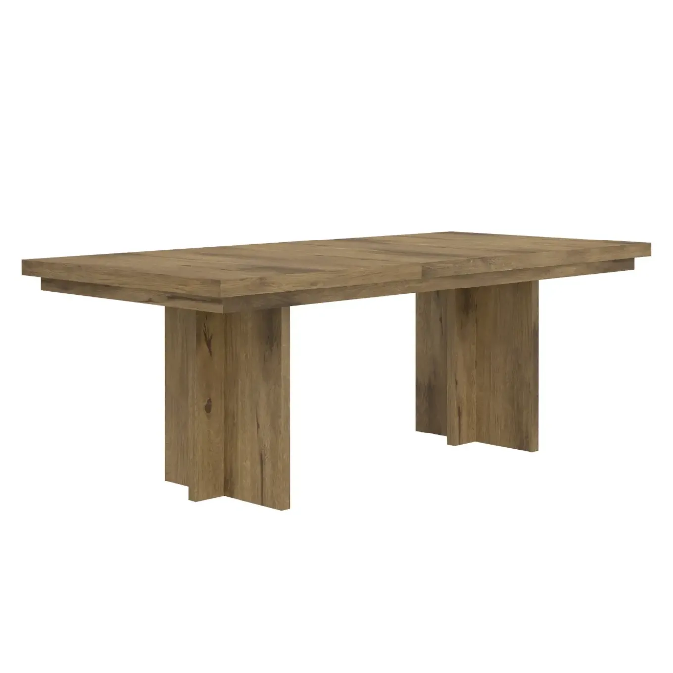 Durian Extendable Trestle Dining Table & 6 Side Chairs