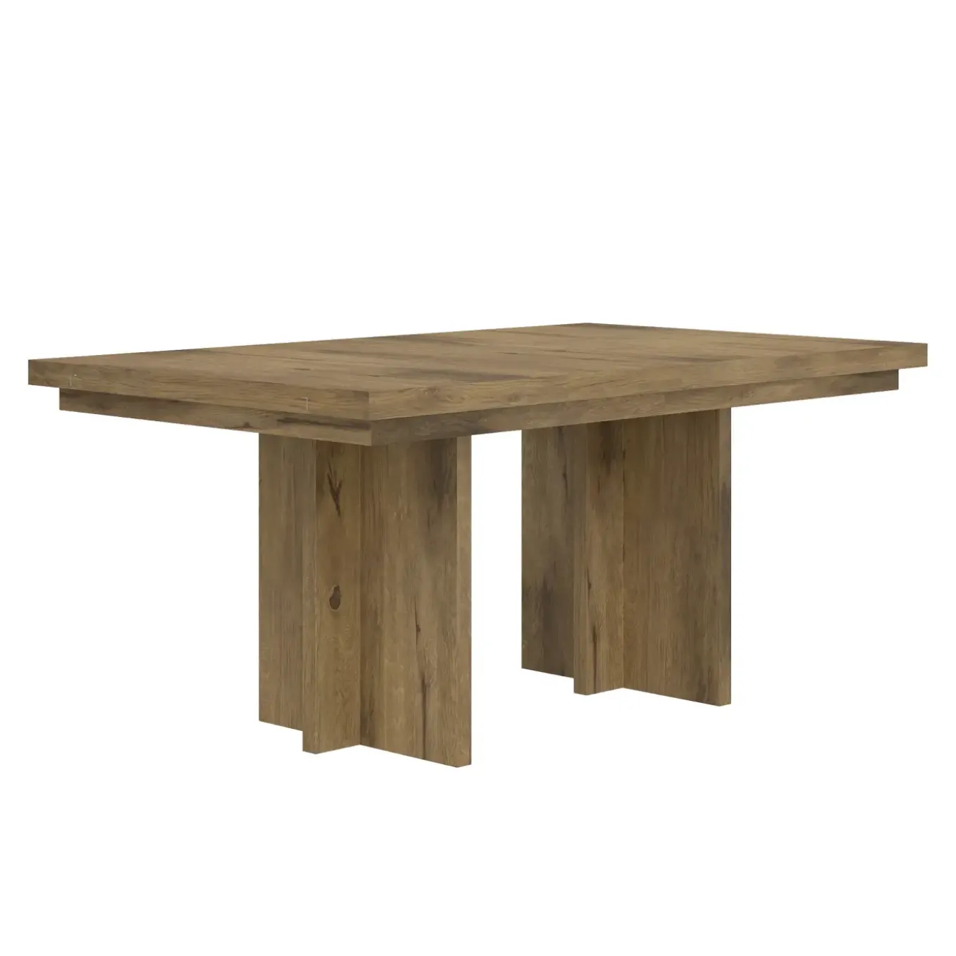 Durian Extendable Trestle Dining Table & 6 Side Chairs