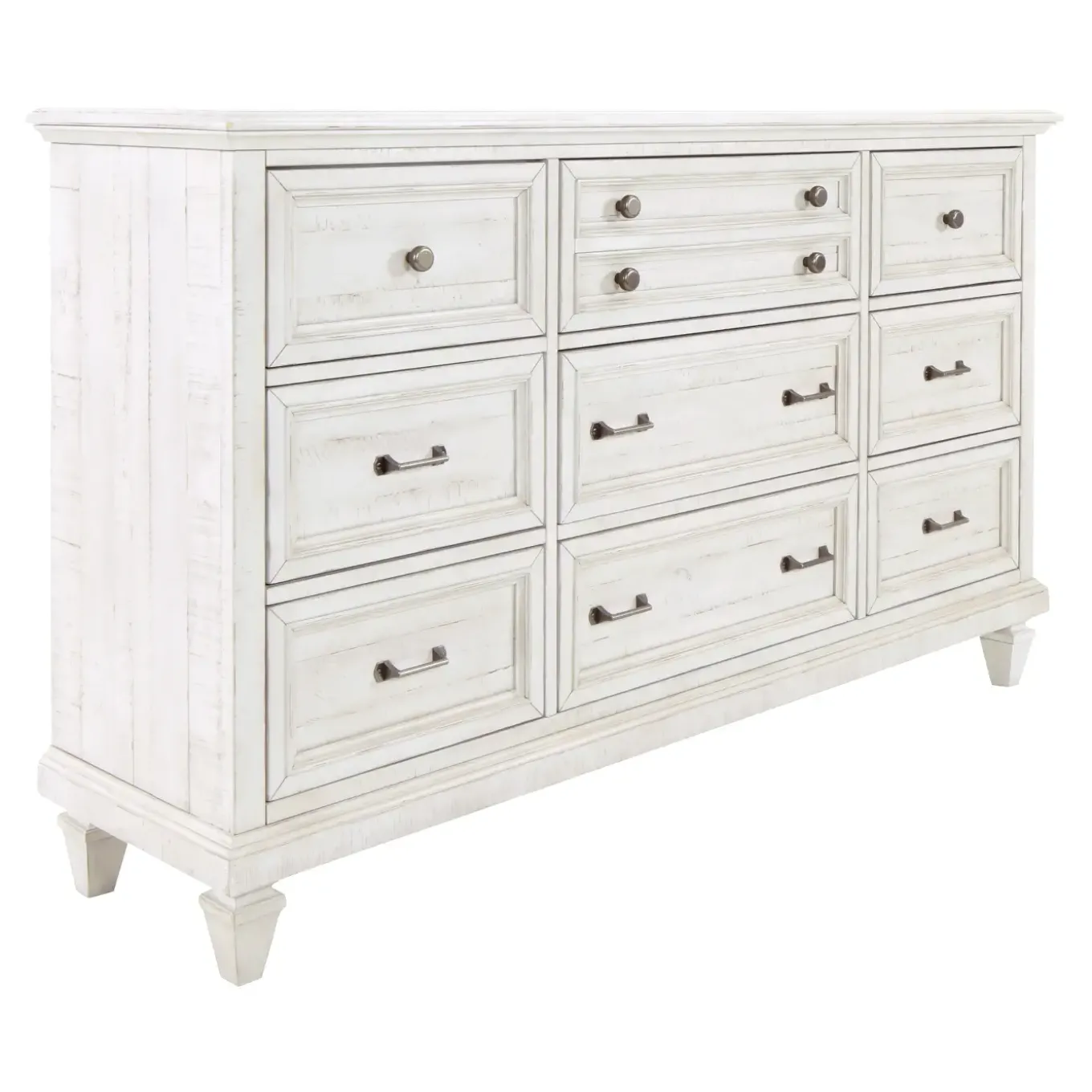 East Bay California King Panel Bed, Dresser, Mirror, Nightstand
