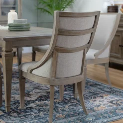 East Bay Extendable Table, 4 Arm Chairs & Bench With Back