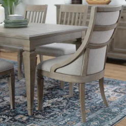 East Bay Extendable Table, 4 Arm Chairs & Bench With Back