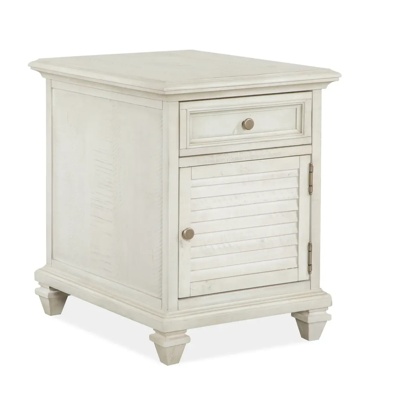 East Bay White Chairside Table