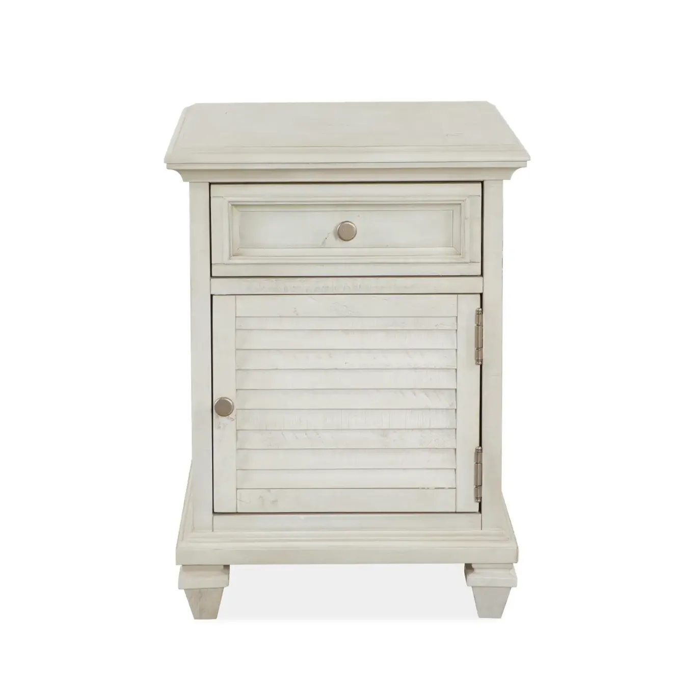 East Bay White Chairside Table