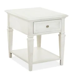 East Bay White End Table