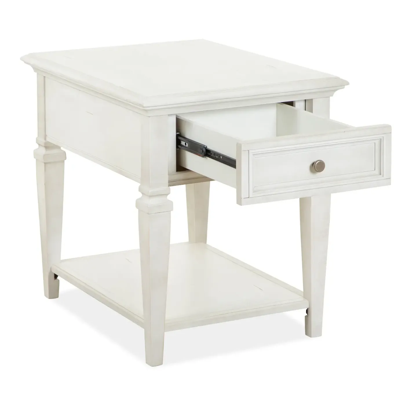 East Bay White End Table