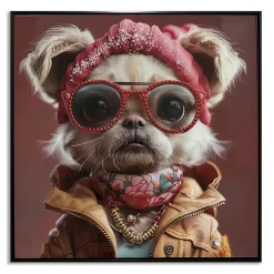 Female Fancy Dog Wall Art