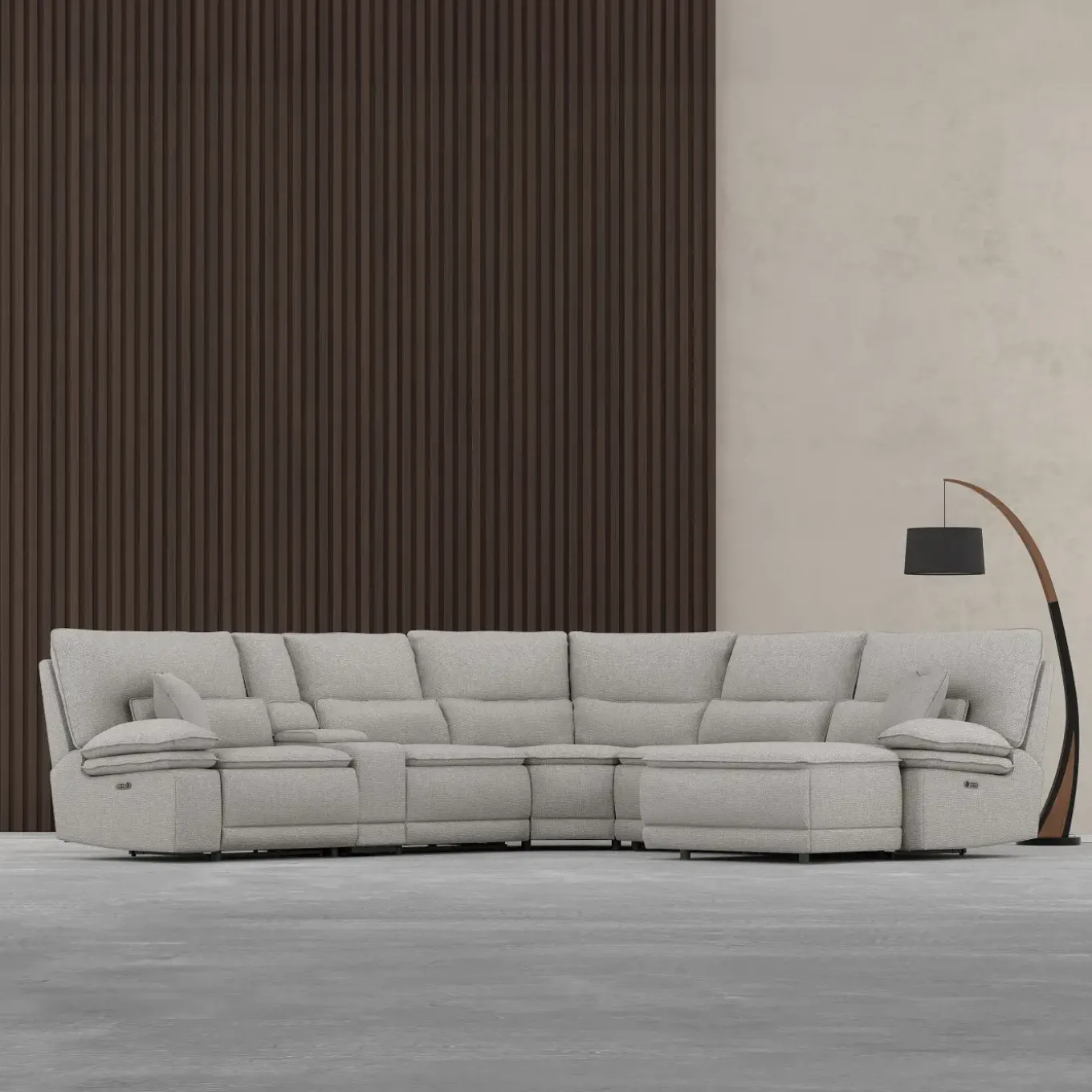 Goliath 6pc Power Chaise Sectional