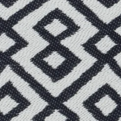 20" Greek Key Black Outdoor Pillow