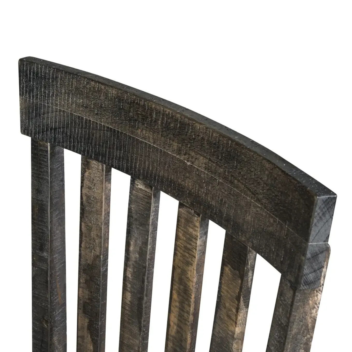 Hacienda Charcoal 6pc Dining Set: Table, 2 Arm Chairs, 2 Side Chairs and Bench