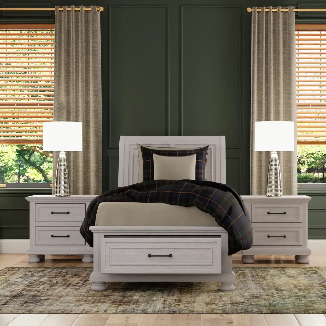 Hanover Twin Sleigh Bed